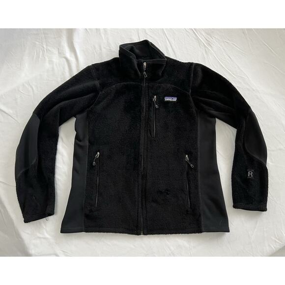 Patagonia R2 Black Fleece Jacket Full Zip Polartec w Pockets Women’s MEDIUM - Picture 1 of 10